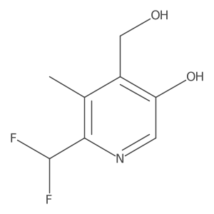 2-(Difluoromethyl)-5-hydroxy-3-methylpyridine-4-methanol Structure