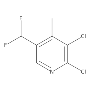 2,3-Dichloro-5-(difluoromethyl)-4-methylpyridine Structure