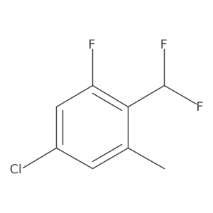 5-Chloro-2-(difluoromethyl)-1-fluoro-3-methylbenzene Structure