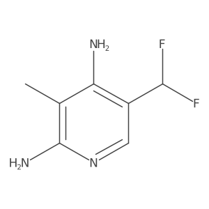 5-(Difluoromethyl)-3-methylpyridine-2,4-diamine Structure