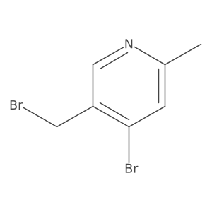 4-Bromo-5-(bromomethyl)-2-methylpyridine结构式