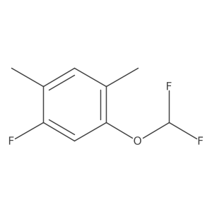 1-Difluoromethoxy-2,4-dimethyl-5-fluorobenzene Structure