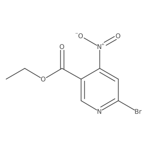 Ethyl 6-bromo-4-nitronicotinate结构式