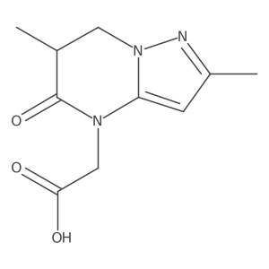 2-{2,6-dimethyl-5-oxo-4H,5H,6H,7H-pyrazolo[1,5-a]pyrimidin-4-yl}acetic acid Structure