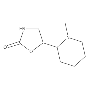 5-(1-Methylpiperidin-2-yl)-1,3-oxazolidin-2-one Structure