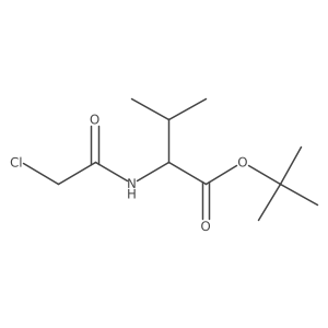 tert-butyl (2S)-2-(2-chloroacetamido)-3-methylbutanoate结构式