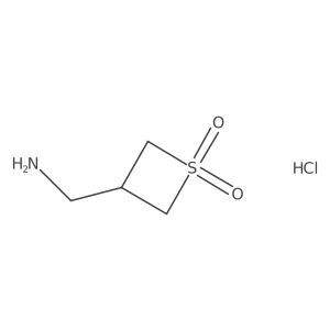 3-(Aminomethyl)-1lambda6-thietane-1,1-dione hydrochloride Structure