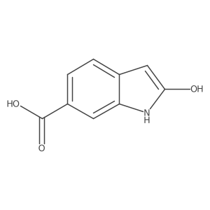 2-Hydroxyindole-6-carboxylic acid结构式