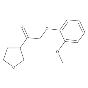 2-(2-Methoxyphenoxy)-1-(tetrahydrofuran-3-yl)ethan-1-one Structure