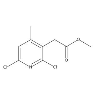 Methyl 2-(2,6-dichloro-4-methylpyridin-3-yl)acetate Structure