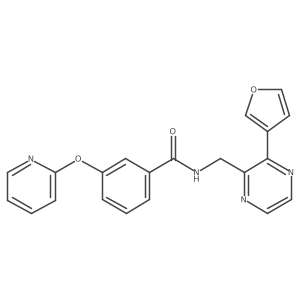 N-((3-(furan-3-yl)pyrazin-2-yl)methyl)-3-(pyridin-2-yloxy)benzamide Structure