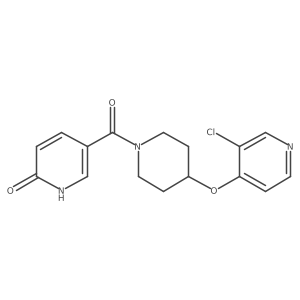 5-(4-((3-chloropyridin-4-yl)oxy)piperidine-1-carbonyl)pyridin-2(1H)-one Structure