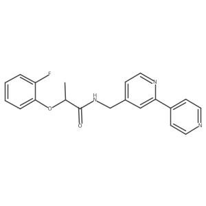 N-([2,4'-bipyridin]-4-ylmethyl)-2-(2-fluorophenoxy)propanamide Structure