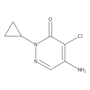 5-Amino-4-chloro-2-cyclopropyl-2,3-dihydropyridazin-3-one Structure