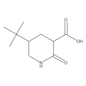 5-tert-Butyl-2-oxopiperidine-3-carboxylic acid结构式