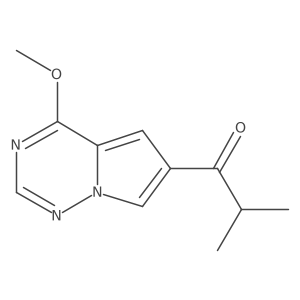 1-(4-Methoxypyrrolo[2,1-f][1,2,4]triazin-6-yl)-2-methylpropan-1-one结构式