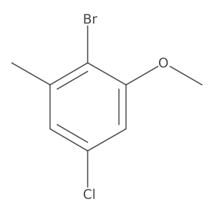 2-Bromo-5-chloro-1-methoxy-3-methylbenzene Structure