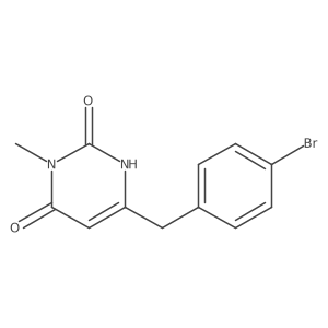 6-[(4-Bromophenyl)methyl]-3-methyl-1,2,3,4-tetrahydropyrimidine-2,4-dione结构式