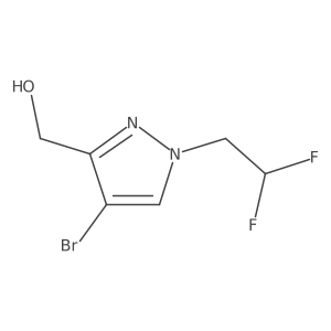 [4-Bromo-1-(2,2-difluoroethyl)-1H-pyrazol-3-yl]methanol Structure