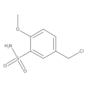 5-(Chloromethyl)-2-methoxybenzene-1-sulfonamide结构式