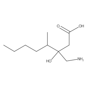 3-(Aminomethyl)-3-hydroxy-4-methyloctanoic acid Structure