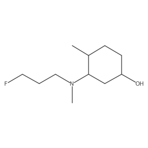 3-[(3-Fluoropropyl)(methyl)amino]-4-methylcyclohexan-1-ol结构式