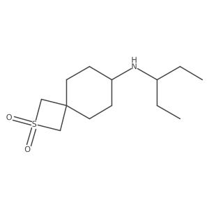 7-[(Pentan-3-yl)amino]-2lambda6-thiaspiro[3.5]nonane-2,2-dione Structure