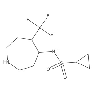N-[5-(trifluoromethyl)azepan-4-yl]cyclopropanesulfonamide Structure