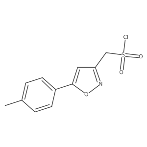[5-(4-Methylphenyl)-1,2-oxazol-3-yl]methanesulfonyl chloride Structure