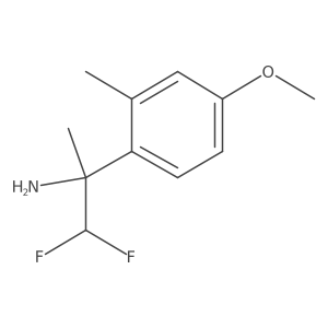1,1-Difluoro-2-(4-methoxy-2-methylphenyl)propan-2-amine Structure