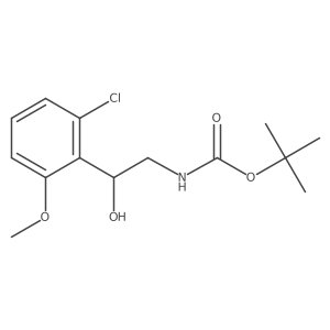 tert-butyl N-[2-(2-chloro-6-methoxyphenyl)-2-hydroxyethyl]carbamate Structure