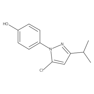 4-[5-chloro-3-(propan-2-yl)-1H-pyrazol-1-yl]phenol结构式