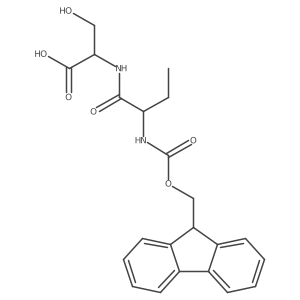 (2S)-2-[(2R)-2-({[(9H-fluoren-9-yl)methoxy]carbonyl}amino)butanamido]-3-hydroxypropanoic acid结构式