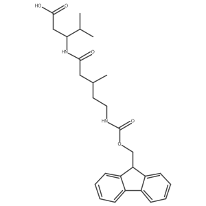 (3S)-3-[5-({[(9H-fluoren-9-yl)methoxy]carbonyl}amino)-3-methylpentanamido]-4-methylpentanoic acid结构式