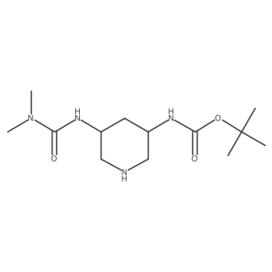 tert-butyl N-{5-[(dimethylcarbamoyl)amino]piperidin-3-yl}carbamate Structure