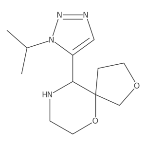 10-[1-(propan-2-yl)-1H-1,2,3-triazol-5-yl]-2,6-dioxa-9-azaspiro[4.5]decane Structure