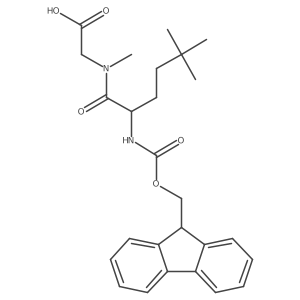 2-[2-({[(9H-fluoren-9-yl)methoxy]carbonyl}amino)-N,5,5-trimethylhexanamido]acetic acid Structure