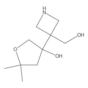 3-[3-(Hydroxymethyl)azetidin-3-yl]-5,5-dimethyloxolan-3-ol Structure