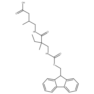 4-{2-[({[(9H-fluoren-9-yl)methoxy]carbonyl}amino)methyl]-2-methylbutanamido}-3-methylbutanoic acid Structure