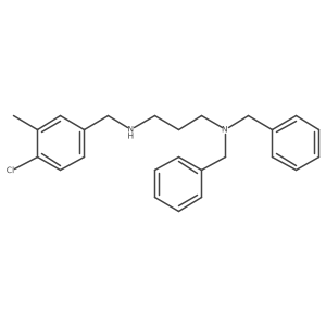 Dibenzyl(3-{[(4-chloro-3-methylphenyl)methyl]amino}propyl)amine Structure