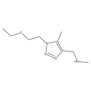 {[1-(2-ethoxyethyl)-5-methyl-1H-1,2,3-triazol-4-yl]methyl}(methyl)amine结构式