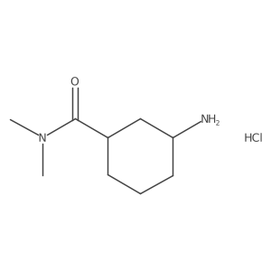 (1S,3R)-3-Amino-N,N-dimethylcyclohexanecarboxamidehcl结构式