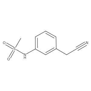 N-(3-(cyanomethyl)phenyl)methanesulfonamide结构式