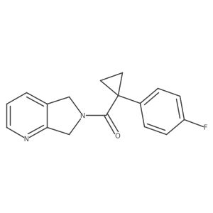 (1-(4-fluorophenyl)cyclopropyl)(5H-pyrrolo[3,4-b]pyridin-6(7H)-yl)methanone Structure