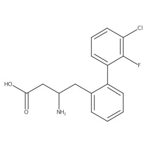 3-Amino-4-(3'-chloro-2'-fluoro-2-biphenylyl)butyric Acid Structure