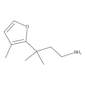3-Methyl-3-(3-methylfuran-2-yl)butan-1-amine Structure