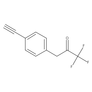 3-(4-Ethynylphenyl)-1,1,1-trifluoropropan-2-one结构式