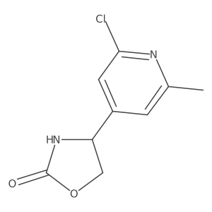 4-(2-Chloro-6-methylpyridin-4-yl)-1,3-oxazolidin-2-one Structure