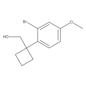 [1-(2-Bromo-4-methoxyphenyl)cyclobutyl]methanol结构式