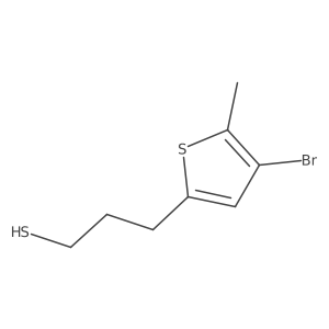 3-(4-Bromo-5-methylthiophen-2-yl)propane-1-thiol结构式